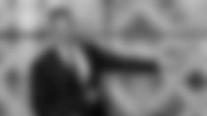 Baltimore Raven's John Harbaugh winning the AP Coach of the Year at the NFL Honors football award show Saturday, Feb. 1, 2020, in Miami. (AP Photo/David J. Phillip)