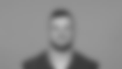 This is a 2024 photo of Daniel Bellinger of the New York Giants NFL football team. This image reflects the New York Giants active roster as of 06/10/2024 when this image was taken. (Evan Pinkus/New York Giants)