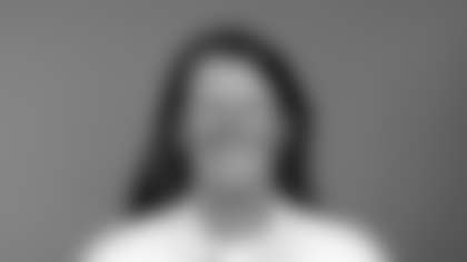 This is a 2025 photo of Laura Young of the New York Giants NFL football team. This image reflects the New York Giants active roster as of June 17, 2025 when this image was taken. 
Evan Pinkus / New York Giants