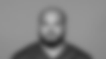 This is a 2024 photo of Jermaine Eluemunor of the New York Giants NFL football team. This image reflects the New York Giants active roster as of 06/10/2024 when this image was taken. (Evan Pinkus/New York Giants)