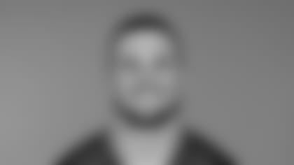 This is a 2025 photo of Daniel Bellinger of the New York Giants NFL football team. This image reflects the New York Giants active roster as of June 16, 2025 when this image was taken. (AP Photo)