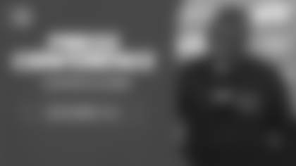 Coach Glenn speaks with reporters for the final time before the Saints game.