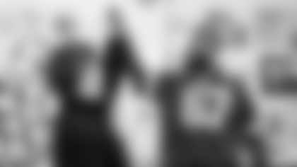 Green Bay Packers players celebrated the holiday season with local kids in the Brown County Pals Program at a shopping event at Meijer.