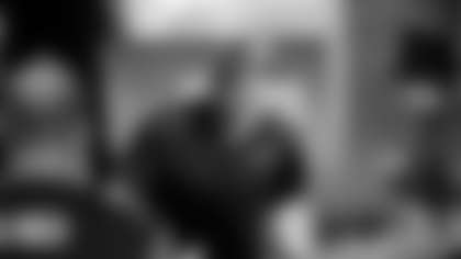 Carolina Panthers Luke Kuechly is introduced during the Pro Bowl draft Wednesday, Jan. 21, 2015, in Phoenix. (AP Photo/David J. Phillip)