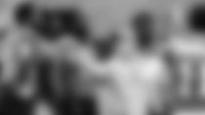 The Carolina Panthers take part in Goat Yoga on Wednesday, May. 21, 2025 in Charlotte, NC.