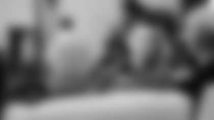 The Carolina Panthers are seen at the combine on Tuesday, Feb. 24, 2026 in Indianapolis, IN.