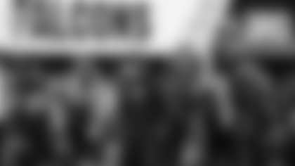 Atlanta Falcons head coach Raheem Morris works during the second half of an NFL football game against the Miami Dolphins, Sunday, Oct. 26, 2025, in Atlanta. (AP Photo/Danny Karnik)