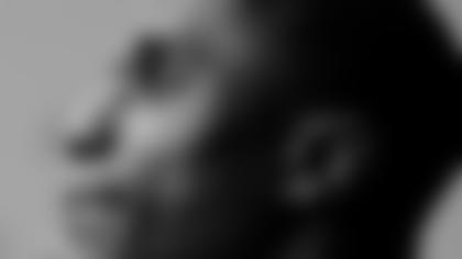 New England Patriots' Tyrone Poole answers questions during a news confernce in Houston, Monday, Jan. 26, 2004. New England will face the Carolina Panthers in Super Bowl XXXVIII,  Feb. 1. (AP Photo/Eric Gay)