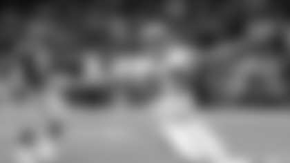 Carolina Panthers wide receiver Steve Smith (89) celebrates while scoring on a touchdown pass from Panthers quarterback Jake Delhomme during the first play of the second overtime against the St. Louis Rams in the NFC Divisional playoffs in St. Louis Saturday, Jan. 10, 2004. The Panthers defeated the Rams 29-23 in double overtime. (AP Photo/Charles Rex Arbogast)