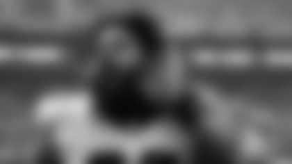 New Orleans Saints defensive tackle Nathan Shepherd (93) celebrates after an NFL football game against the Tampa Bay Buccaneers, Sunday, Dec. 7, 2025 in Tampa, Fla. (Kevin Sabitus via AP)