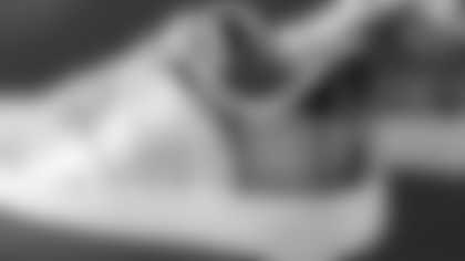 Brian Smith's sneakers supporting Gifford School.