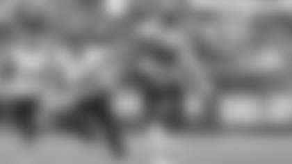 Nelson Agholor gains 28 yards on this catch and run, but Kyle Hamilton knocked the ball out, causing a fumble that was recoevered by Marcus Peters with 5:44 to go in the fourth quarter and the Patriots trailing 31-26. The Ravens scored a touchdown on the ensuing drive.