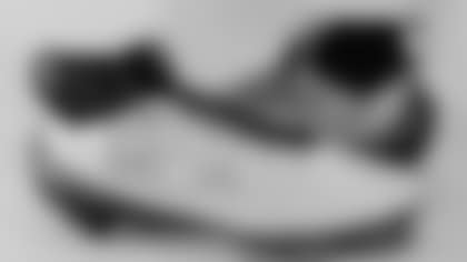 Jack Gibbens' cleats supporting Muscular Dystrophy Association.