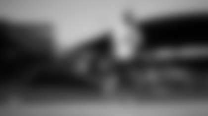 Las Vegas Raiders quarterback Geno Smith (7) arrives for 2025 Training Camp at Intermountain Health Performance Center.