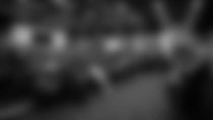 The Las Vegas Raiders hosted students from the Oak View Group and Dream Foundation for a panel and round table discussion and tour of the facility at Intermountain Health Performance Center, Thursday, October 23, 2025, in Henderson, Nev.