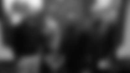 For Black History Month the Las Vegas Raiders host a presentation and fire-side style chat to go over black history in Las Vegas and in the Raiders at Las Vegas Raiders Headquarters, Tuesday, February 25, 2025, in Henderson, Nev.