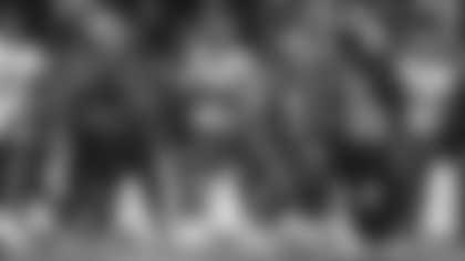 Los Angeles Rams quarterback Matthew Stafford throws a dime to tight end Colby Parkinson who rumbles up the sideline for a 40-yard catch-and-run reception against the Seattle Seahawks.