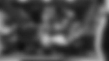 Los Angeles Rams running back Blake Corum rushes for an 11-yard touchdown against the Detroit Lions at SoFi Stadium.