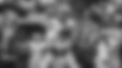 Los Angeles Rams quarterback Matthew Stafford completes a 51-yard pass to wide receiver Xavier Smith against the Carolina Panthers which moves him past Matt Ryan for 8th all-time in passing yards.