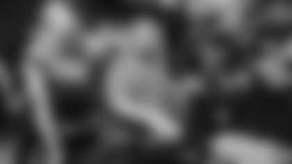 August 28, 2019 Maryland Lottery winners enjoy a shopping spree at the Ravens team store.