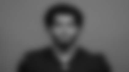 This is a 2024 photo of Barry Wesley of the Atlanta Falcons NFL football team. This image reflects the Atlanta Falcons active roster as of Wednesday, July 24, 2024 when this image was taken. (AP Photo)
