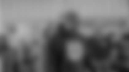 New Orleans Saints defensive end Cam Jordan welcomed local residents to the Cam Jordan Foundation's Turkey giveaway where he distributed holiday meals on Nov. 25, 2025.