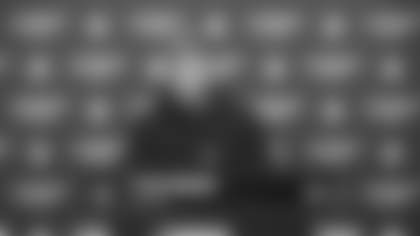 New Orleans Saints quarterback Tyler Shough speaks with the media from the Ochsner Sports Performance Center on Wednesday, November 19, 2025 ahead of Week 12 vs. the Atlanta Falcons.