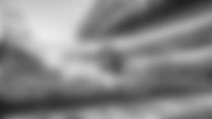 Seahawks linebacker Ernest Jones IV celebrates after the first pick-six of his pro career on a 85-yard interception return for touchdown.