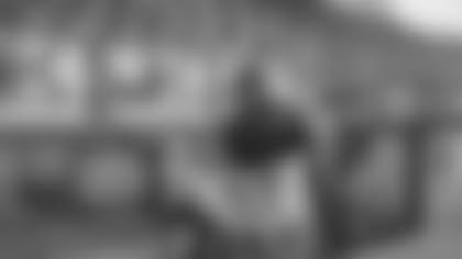 Pittsburgh Steelers legend Max Starks gives out Terrible Towels to locals on Wednesday, Sept. 24, 2025 in Derry, Ireland. (Josh Veon / Pittsburgh Steelers)