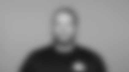 This is a 2025 photo of Mateo Kambui of the Pittsburgh Steelers NFL football team. This image reflects the Steelers active roster as of May 22, when this image was taken. (Karl Roser / Pittsburgh Steelers)