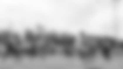 Pittsburgh Steelers offensive lineman Calvin Anderson (67), Pittsburgh Steelers guard Aiden Williams (71), Pittsburgh Steelers offensive tackle Troy Fautanu (76), Pittsburgh Steelers guard Mason McCormick (66), Pittsburgh Steelers assistant offensive line coach Isaac Williams, Pittsburgh Steelers center Zach Frazier (54), Pittsburgh Steelers offensive tackle Dylan Cook (60), Pittsburgh Steelers offensive lineman Spencer Anderson (74) and Pittsburgh Steelers offensive tackle Broderick Jones (77)  train at Saint Vincent College during the 2025 Steelers Training Camp on Sunday July 27, 2025 in Latrobe, PA. (Alysa Rubin / Pittsburgh Steelers)