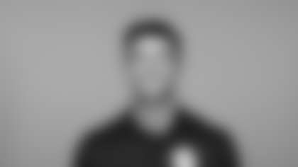 This is a 2025 photo of Tom Arth of the Pittsburgh Steelers NFL football team. This image reflects the Steelers active roster as of May 21, when this image was taken. (Karl Roser / Pittsburgh Steelers)