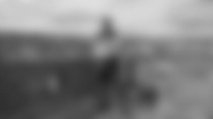 Pittsburgh Steelers legend Max Starks gives out Terrible Towels to locals on Wednesday, Sept. 24, 2025 in Belfast, Ireland. (Josh Veon / Pittsburgh Steelers)