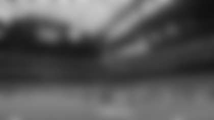 An image from the Texans Jr Cheerleader rehearsal ahead of their  performance during Sunday's Houston Texans vs Arizona Cardinals pregame festivities.