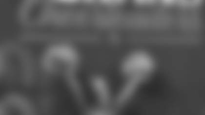 An image from the Texans Jr Cheerleader rehearsal ahead of their  performance during Sunday's Houston Texans vs Arizona Cardinals pregame festivities.