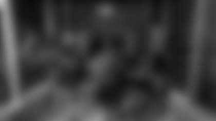 An image from the June 9th, 2025 Media Day Battle Red Set at NRG Stadium in Houston, TX.