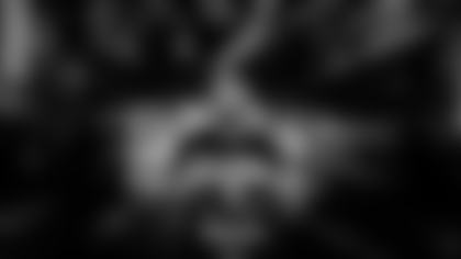 An image from the October 17th, 2024 Andre Johnson HOF Merch Photoshoot at NRG Stadium in Houston, TX.