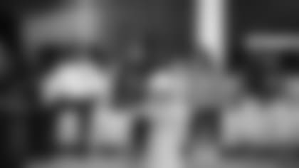 A November 14th, 2023 image from the Old Spice Career Panel with Will Anderson Jr. at Big Brothers Big Sisters in Houston, TX.