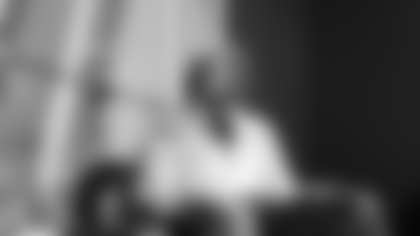 An image from the November 13th, 2025 No Audibles Podcast with Derek Stingley Jr. at NRG Stadium in Houston, TX.