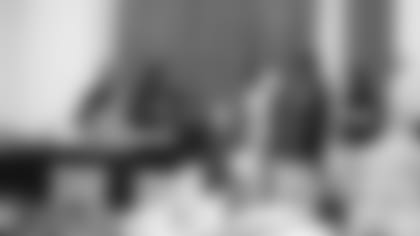 A November 14th, 2023 image from the Old Spice Career Panel with Will Anderson Jr. at Big Brothers Big Sisters in Houston, TX.