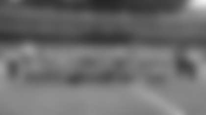 An image from the Texans Jr Cheerleader rehearsal ahead of their  performance during Sunday's Houston Texans vs Arizona Cardinals pregame festivities.