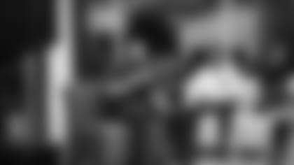 A November 14th, 2023 image from the Old Spice Career Panel with Will Anderson Jr. at Big Brothers Big Sisters in Houston, TX.