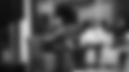 A November 14th, 2023 image from the Old Spice Career Panel with Will Anderson Jr. at Big Brothers Big Sisters in Houston, TX.