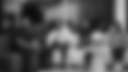 A November 14th, 2023 image from the Old Spice Career Panel with Will Anderson Jr. at Big Brothers Big Sisters in Houston, TX.