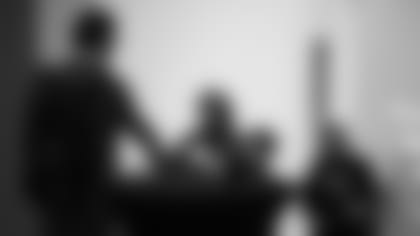 A November 14th, 2023 image from the Old Spice Career Panel with Will Anderson Jr. at Big Brothers Big Sisters in Houston, TX.