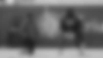 The Carolina Panthers hold practice on Nov. 13, 2025 at Bank of America Stadium in Charlotte, NC.