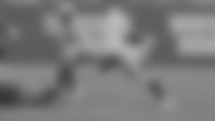 New Orleans Saints cornerback Alontae Taylor (1) intercepts a pass against the Tampa Bay Buccaneers in the second half of an NFL football game, Sunday, Dec. 7, 2025, in Tampa, Fla. (AP Photo/Chris O'Meara)