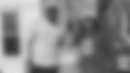 LT Jordan Mailata and LS Cal Adomitis with John Ivers' wife