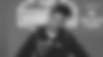 USC wide receiver speaks with reporters at the 2026 NFL Scouting Combine.