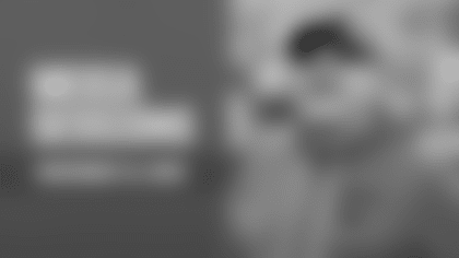 Offensive coordinator John Morton speaks to reporters about the Eagles' front 7, their rushing, and his role with the team.